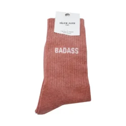 Chaussettes^Félicie Aussi Chaussettes Badass 36/40 - Rouge Chine