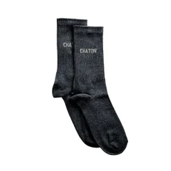 Chaussettes^Félicie Aussi Chaussettes Paillettes Chaton 36/40 - Noir