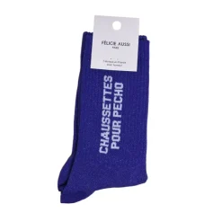 Chaussettes^Félicie Aussi Chaussettes Pour Pecho Paillettes 36/40 - Bleu