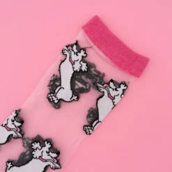 Chaussettes^Coucou Suzette Chaussettes Transparentes Caniche