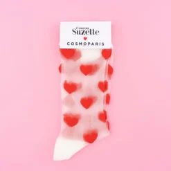 Chaussettes^Coucou Suzette Chaussettes Transparentes Coeur