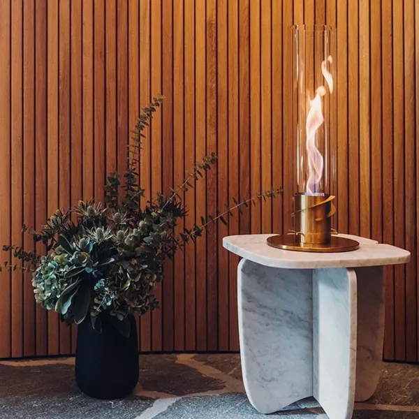 Lampes De Table^Höfats Cheminee / Feu De Table Spin 120 - O 23 X 54 Cm - Or