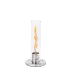 Lampes De Table^Höfats Cheminee / Feu De Table Spin 90 - O 19 X 40,5 Cm - Argent