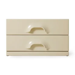 Buffets, Armoires & Commodes^HK Living Commode 2 Tiroirs - 60 X 35 X 35,2 Cm - Creme
