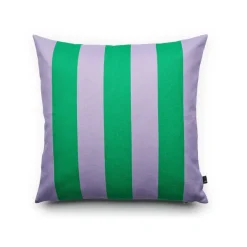 Coussins^FEST Amsterdam Coussin A Rayures - 60 X 60 Cm - Vert/Violet