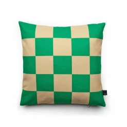 Coussins^FEST Amsterdam Coussin Checks - 45 X 45 Cm - Vert/Sable