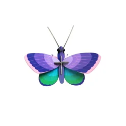 Art Mural^Studio Roof Décoration Murale Blue Copper Butterfly