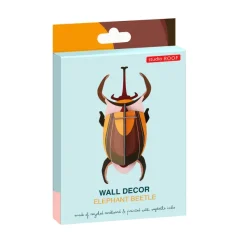 Art Mural^Studio Roof Décoration Murale Coleoptere Elephant En Carton Recycle