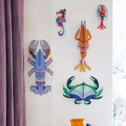 Art Mural^Studio Roof Décoration Murale Crabe - Aigue-Marine