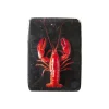 Art Mural^Stigerwoods Décoration Murale Homard Rouge / Fond Noir - 20 X 29 Cm
