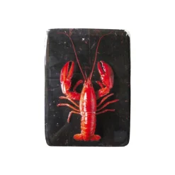 Art Mural^Stigerwoods Décoration Murale Homard Rouge / Fond Noir - 20 X 29 Cm