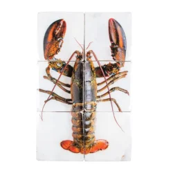 Art Mural^Stigerwoods Décoration Murale Homard Sur Glace / Fond Blanc - 40 X 60 Cm