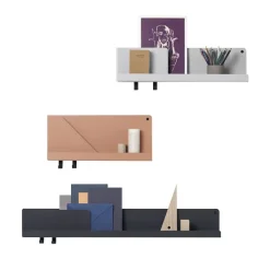 Etagères^Muuto Etagere Murale Folded Gris M