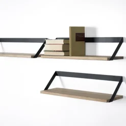 Etagères^Ethnicraft Etagere Ribbon En Chene Et Metal Noir - L 70 Cm