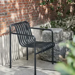 Chaises^Hay Fauteuil Dining Palissade En Acier Poudre - Anthracite