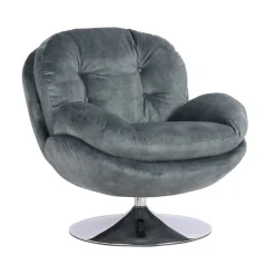 Fauteuils & Repose-Pieds^Sélectionné par Fleux Fauteuil Memento En Velours - 81 X 86 X 83 Cm - Petrole