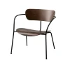 Fauteuils & Repose-Pieds^And Tradition Fauteuil Pavilion Av5 Noyer / Pieds Noirs
