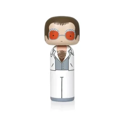 Sculptures & Figurines^Lucie Kaas Figurine En Bois Kokeshi Sketch.Inc Elton Blanc - 14.5 Cm