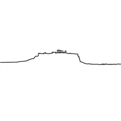 Art Mural^The Line Frise Decorative Athenes - Noir - 50 Cm