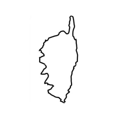 Art Mural^The Line Frise Decorative Corse - Noir