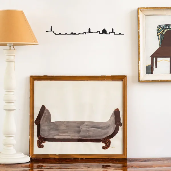 Art Mural^The Line Frise Decorative Jerusalem Noir