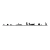 Art Mural^The Line Frise Decorative Lille - Noir - 50 Cm