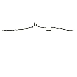 Art Mural^The Line Frise Decorative Marseille Noir