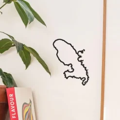 Art Mural^The Line Frise Decorative Martinique - Noir - 50 Cm