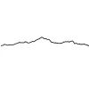 Art Mural^The Line Frise Decorative Mont-Blanc Noir