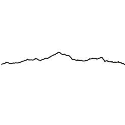 Art Mural^The Line Frise Decorative Mont-Blanc Noir