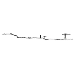 Art Mural^The Line Frise Decorative Nantes - Noir - 50 Cm