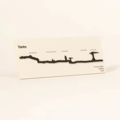 Art Mural^The Line Frise Decorative Nantes Mini - Noir - 19 Cm