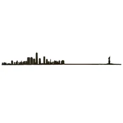 Art Mural^The Line Frise Decorative New York Xl - Noir