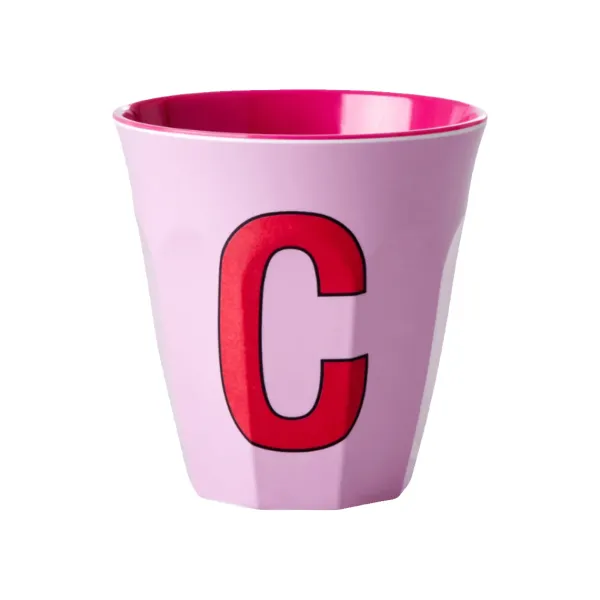 Tasses & Mugs^Rice Gobelet Lettre C En Melamine - Rose