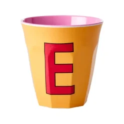 Tasses & Mugs^Rice Gobelet Lettre E En Melamine - Abricot