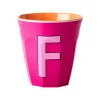 Tasses & Mugs^Rice Gobelet Lettre F En Melamine - Fuschia