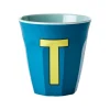 Tasses & Mugs^Rice Gobelet Lettre T En Melamine - Bleu Fonce