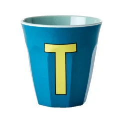 Tasses & Mugs^Rice Gobelet Lettre T En Melamine - Bleu Fonce