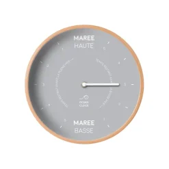 Horloges^Ocean Clock Horloge Des Marees Moon En Bois