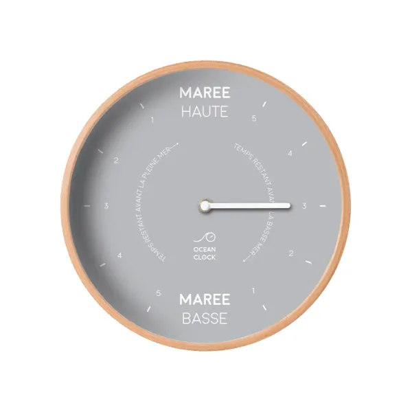 Horloges^Ocean Clock Horloge Des Marees Moon En Bois