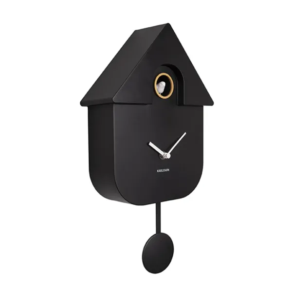 Horloges^Sélectionné par Fleux Horloge Modern Cuckoo En Metal L 21.5 X H 41 Cm - Noir