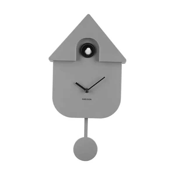 Horloges^Sélectionné par Fleux Horloge Modern Cuckoo En Metal L 21.5 X H 41 Cm - Gris