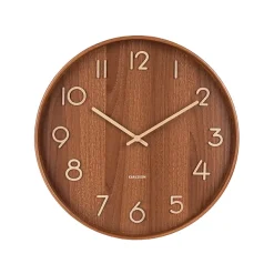Horloges^Sélectionné par Fleux Horloge Murale Pure En Bois De Tilleul - O 40 Cm - Dark