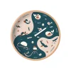 Décorations Enfant^Ocean Clock Horloge Semaine Pour Enfant En Bois - Bleu