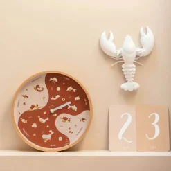 Décorations Enfant^Ocean Clock Horloge Semaine Pour Enfant En Bois - Terracota