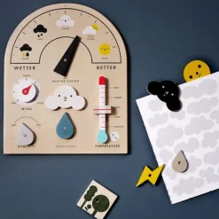 Jeux Éducatifs^Moon Picnic Jouet Ma Station Meteo En Bois