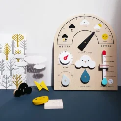 Jeux Éducatifs^Moon Picnic Jouet Ma Station Meteo En Bois