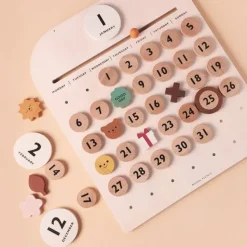 Jeux Éducatifs^Moon Picnic Jouet Mon Calendrier En Bois