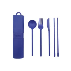 Assiettes & Couverts^Sélectionné par Fleux Kit De Couverts Reutilisables Et Nomades En Matiere Biosourcee Jaune