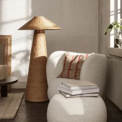 Lampadaires^Ferm Living Lampadaire Dou Rotin - 131 Cm - Naturel